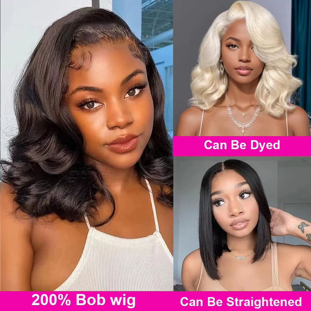 Beauty- 13*4 100% Human Brazilian Virgin Remy Human Hair Lace Front HD Transparent 180% - 200% Density