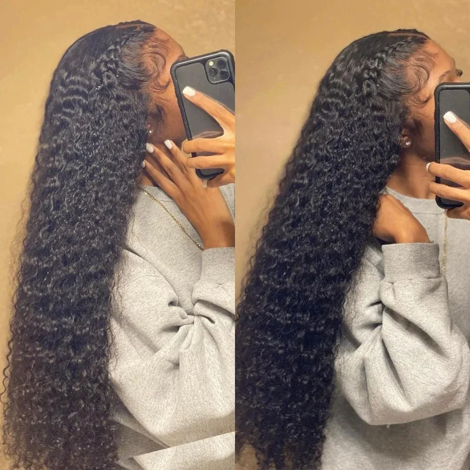 Serinity - 13x4 Transparent Lace Wig - Deep Wave Human Hair - 180% - 200% Density
