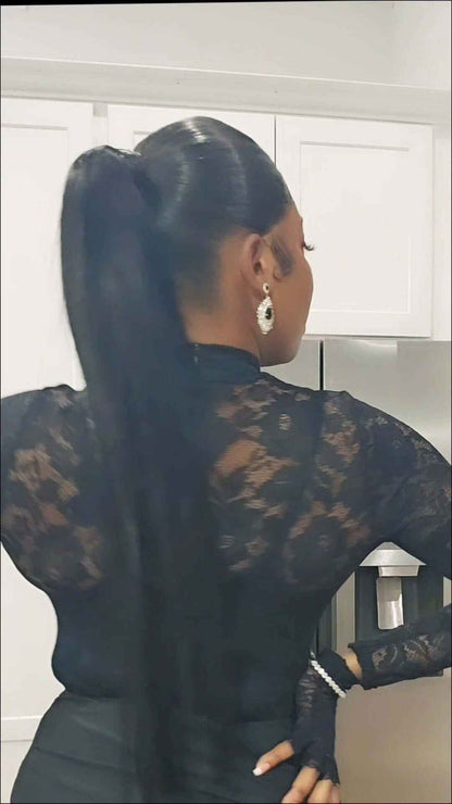 Straight 2 Bundles - Human Hair with 13x4 HD Lace Closure