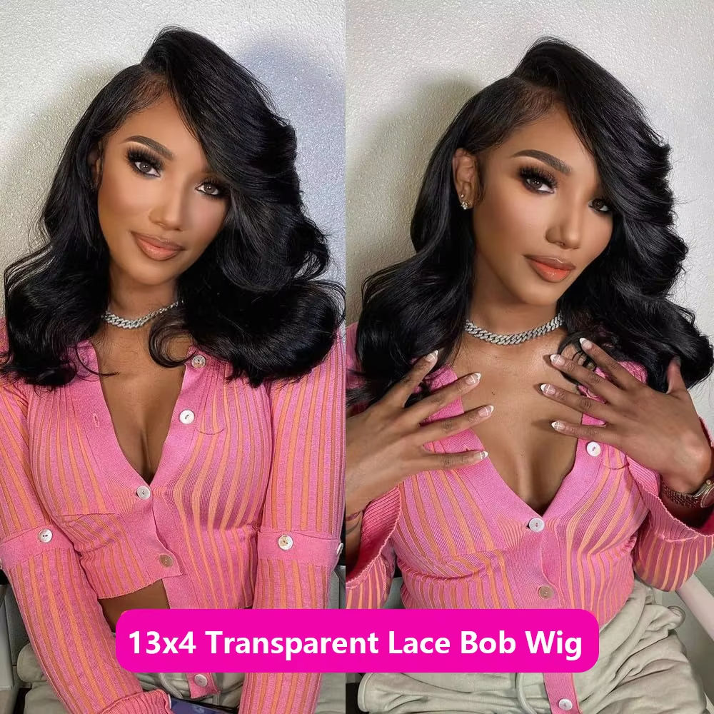 Beauty- 13*4 100% Human Brazilian Virgin Remy Human Hair Lace Front HD Transparent  180% - 200% Density