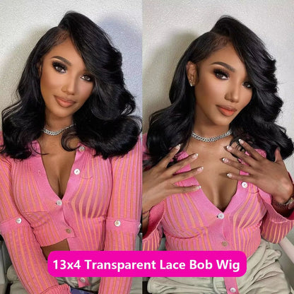 Beauty- 13*4 100% Human Brazilian Virgin Remy Human Hair Lace Front HD Transparent  180% - 200% Density