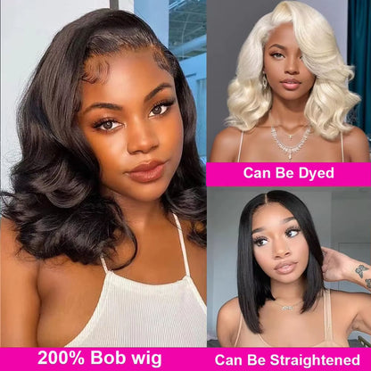 Beauty- 13*4 100% Human Brazilian Virgin Remy Human Hair Lace Front HD Transparent  180% - 200% Density