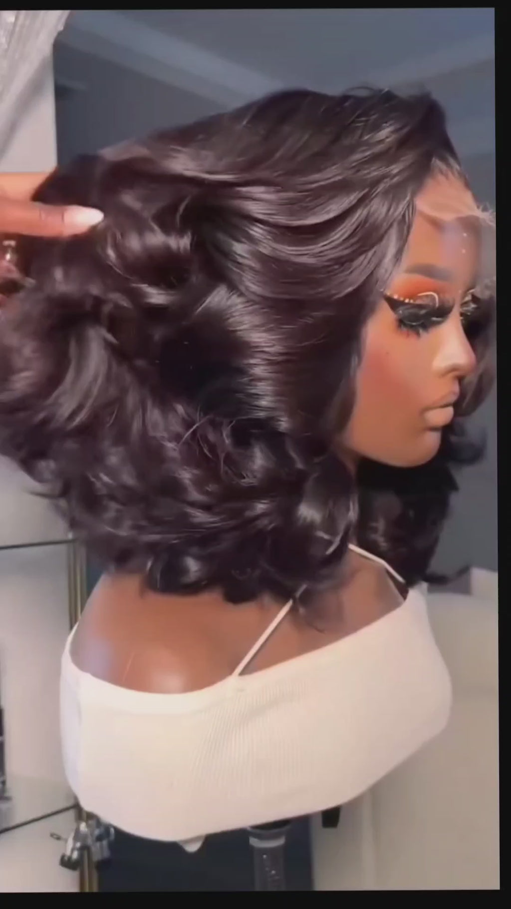 Beauty- 13*4 100% Human Brazilian Virgin Remy Human Hair Lace Front HD Transparent  150% Density