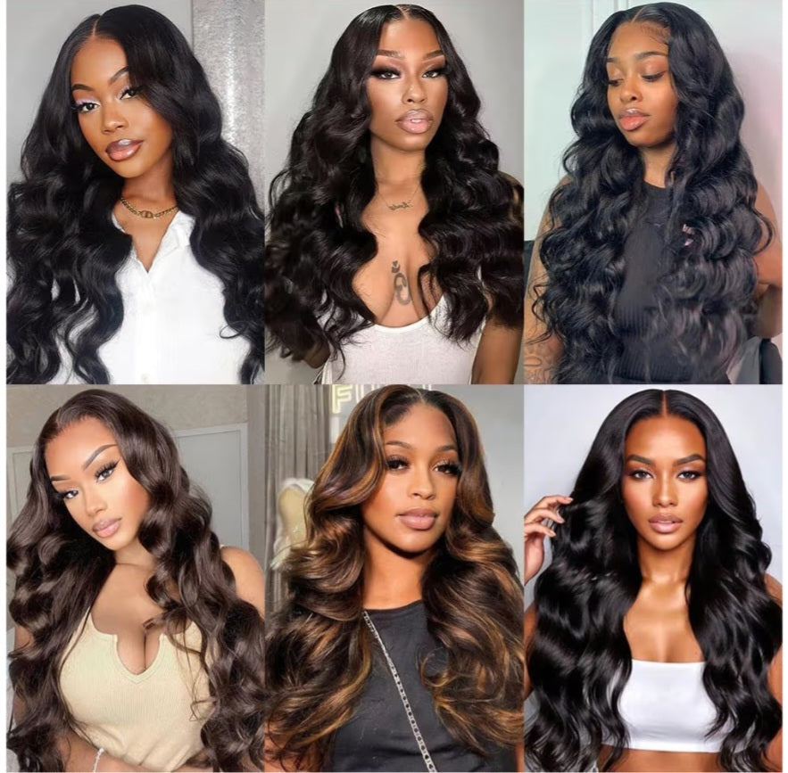 Wavia- Body Wave Human Hair Bundles With 2×6 closure